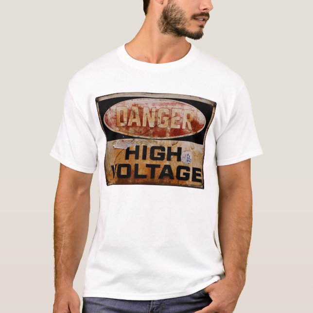 T-shirts Sinal de aviso 003 (Frente)