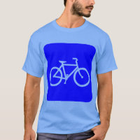 Sinal de Bicicleta - Azul