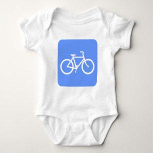 T-shirts Sinal de Bicicleta - Azul Bebê
