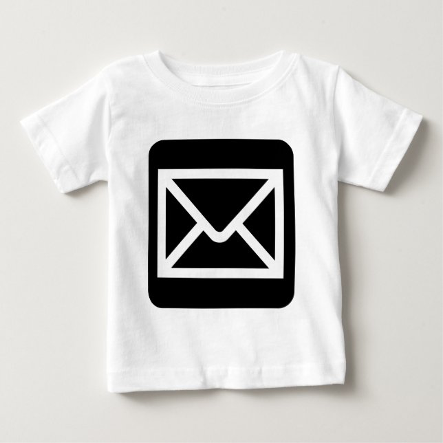 T-shirts Sinal de envelope - preto (Frente)