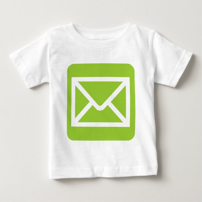 T-shirts Sinal de envelope - Verde marciano (Frente)