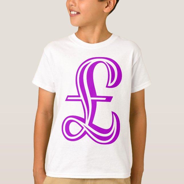 T-shirts Sinal de libra - Roxo (Frente)