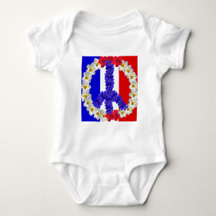 T-shirts sinal de paz da bandeira francesa