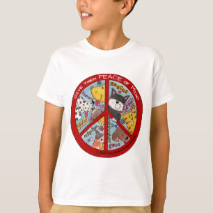 T-shirts Sinal de Paz Proteção Animal