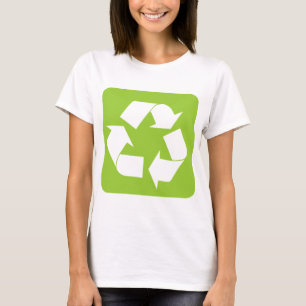 T-shirts Sinal de reciclagem - Verde marciano