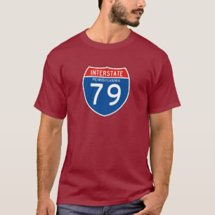 T-shirts Sinal de um estado a outro 79 - Pensilvânia