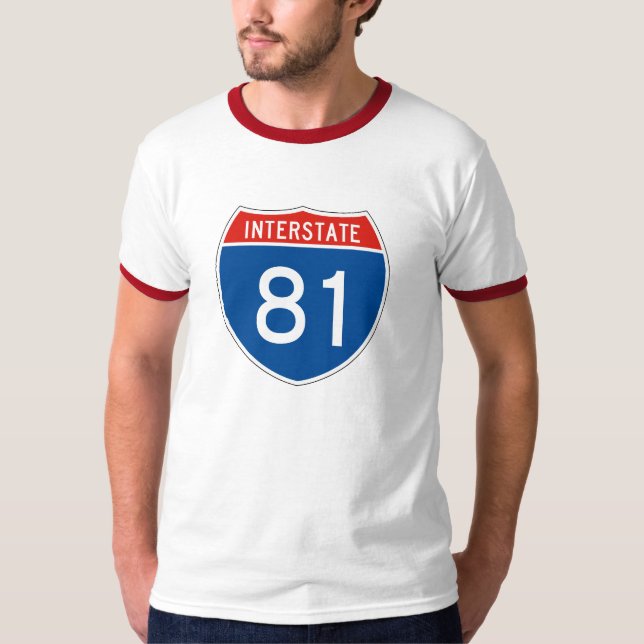 T-shirts Sinal de um estado a outro 81 (Frente)