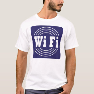 T-shirts sinal de wifi