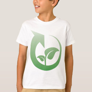 T-shirts Sinal do reciclagem