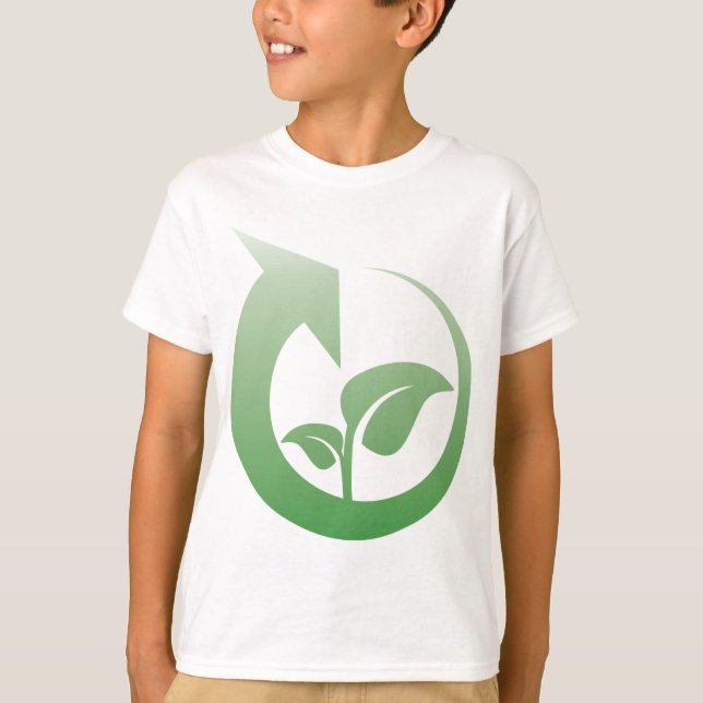 T-shirts Sinal do reciclagem (Frente)