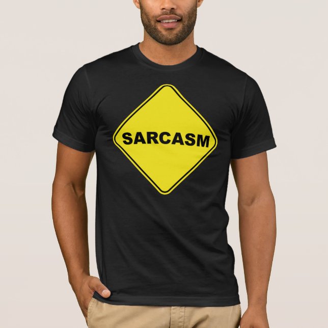 T-shirts Sinal do sarcasmo (Frente)