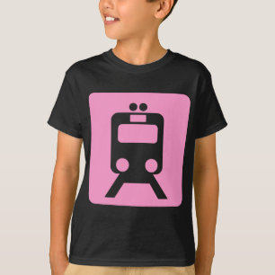 T-shirts Sinal do trem - rosa