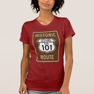 T-shirts Sinal histórico da rota 101 dos E.U. da rota