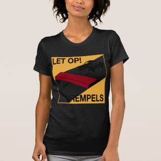 T-shirts Sinal holandês da colisão de velocidade