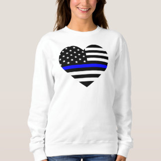 T-shirts Sinalizador Americano Thin Blue Line Personalizado