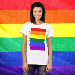 T-shirts Sinalizador arco-íris do orgulho LGBT