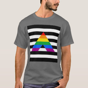 T-shirts Sinalizador de Ally LGBTQ+