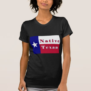 T-shirts Sinalizador de Estrela Única do Texano Nativo