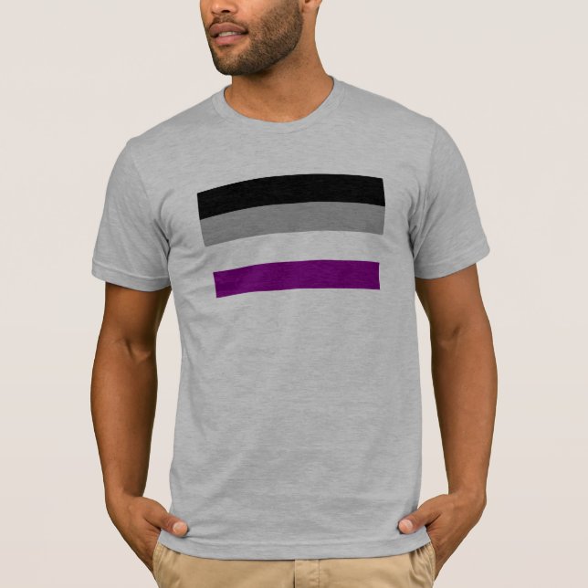 T-shirts Sinalizador de Orgulho Asexual (Frente)