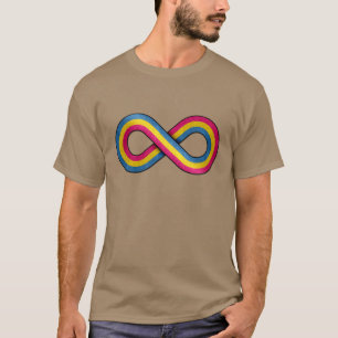T-shirts Sinalizador de Orgulho Pansexual do Símbolo Vetor 