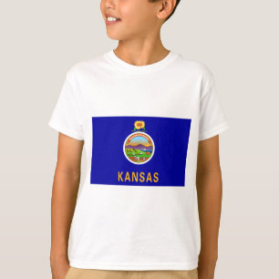 T-shirts Sinalizador do Estado do Kansas