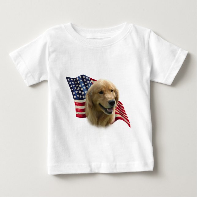 T-shirts Sinalizador do ouro Retriever (Frente)