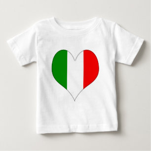 T-shirts Sinalizador italiano Heart