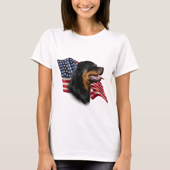 T-shirts Sinalizador Rottweiler (Frente)