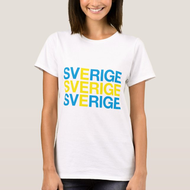T-shirts Sinalizador SVERIGE (Frente)