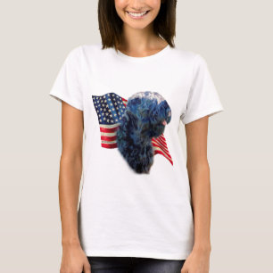 T-shirts Sinalizador Terrier Negro Russo