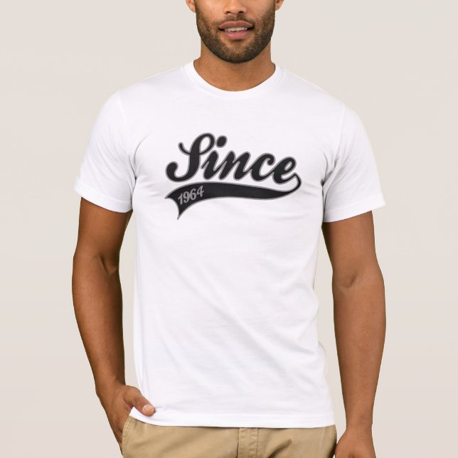 T-shirts since1964 - aniversário (Frente)