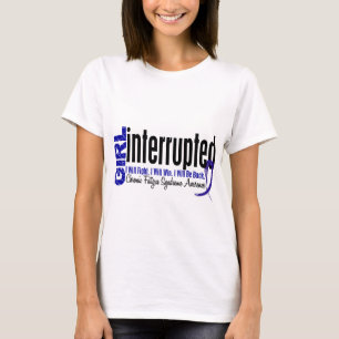 T-shirts Síndrome crônica interrompida menina da fadiga d