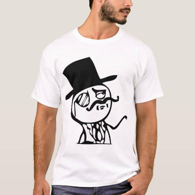 T-shirts Sinta como um meme do senhor cómico (Frente)