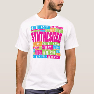 T-shirts Sintetizador colorido