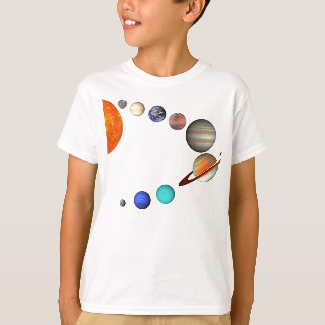 T-shirts Sistema solar (Frente)