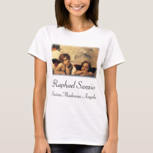 T-shirts Sistine Madonna Angels por Raphael Sanzio