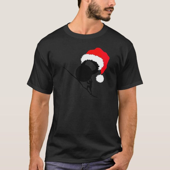 T-shirts Sisyphus Kettlebell Feliz Natal (Frente)