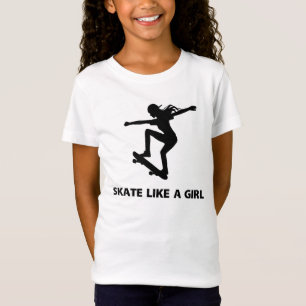 T-shirts Skate como uma menina (skateboarding)