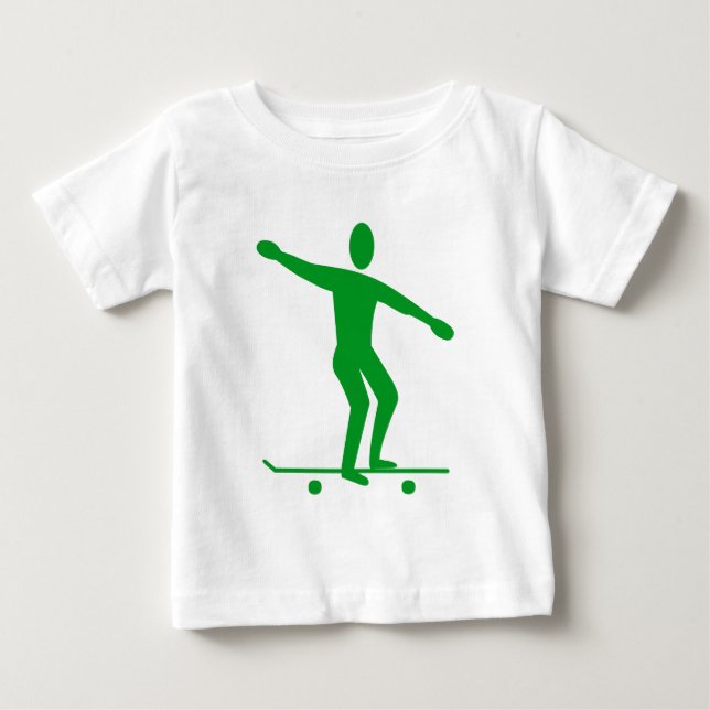 T-shirts Skateboard - Grass Green (Frente)