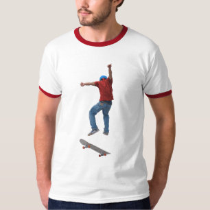 T-shirts Skateboarder Consiga Alguma Ação Aérea Kulcha Art