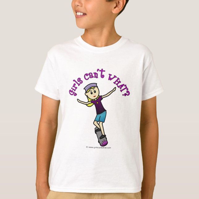 T-shirts Skateboarder leve (Frente)