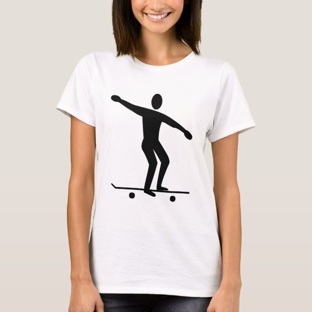 T-shirts Skateboarding - Preto (Frente)