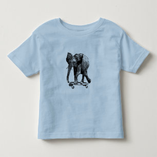 T-shirts Skates do elefante do bebê com o melhor deles!