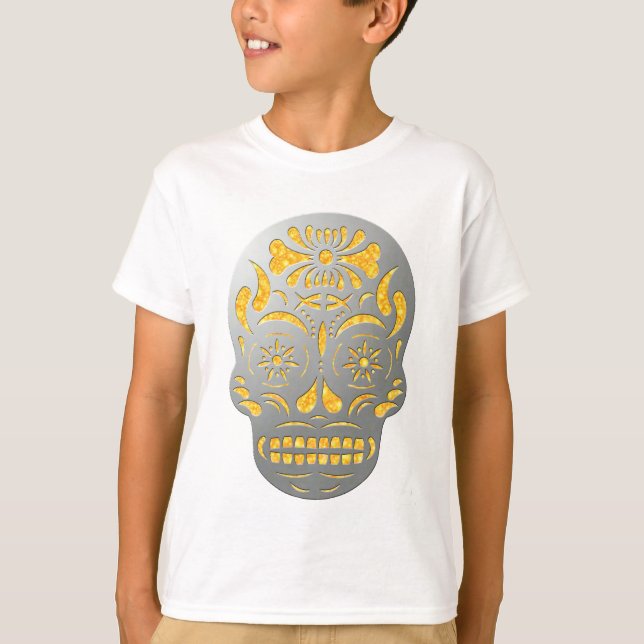 T-shirts Skull1MetalFire (Frente)