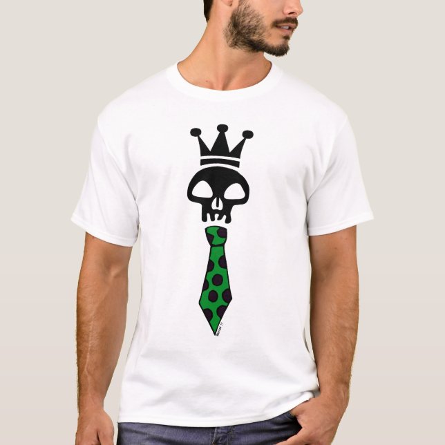 T-shirts Skull Tie Green (Frente)