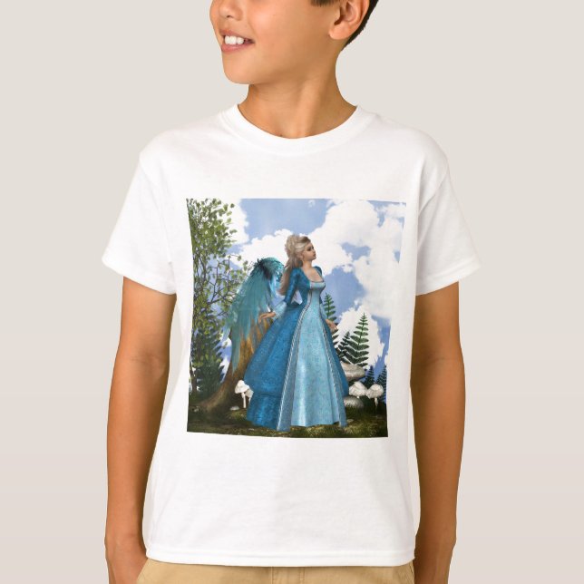 T-shirts Sky Blue Angel (Frente)