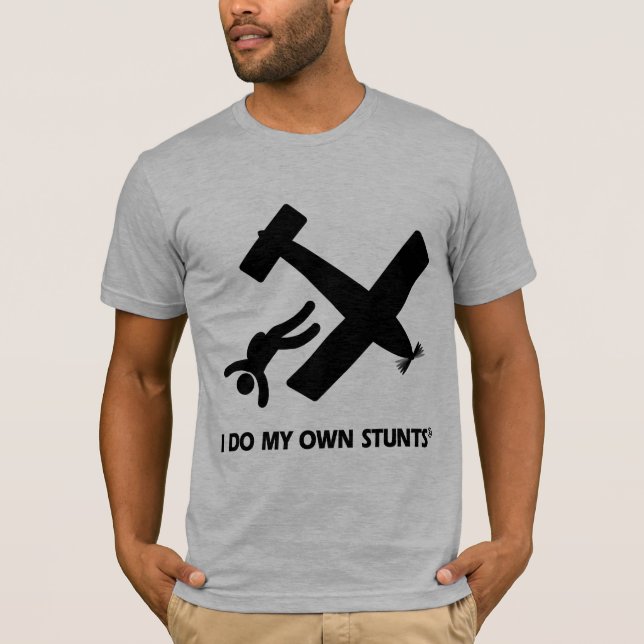 T-shirts Skydiving meus próprios conluios (Frente)