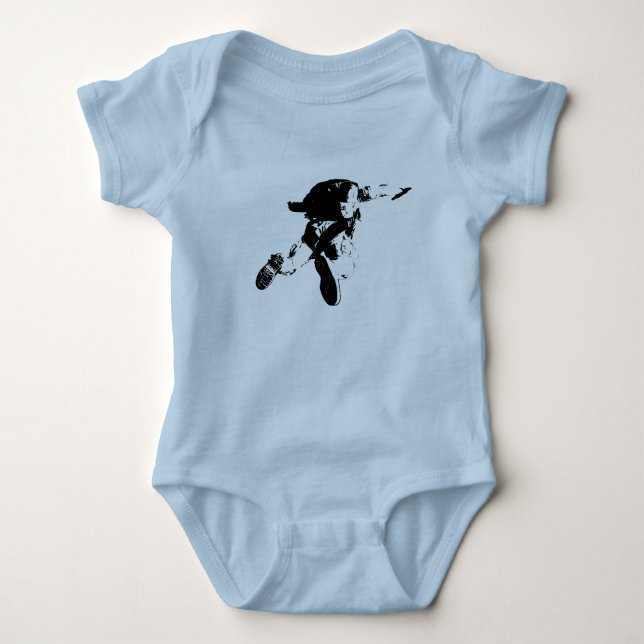 T-shirts Skydiving preto & branco (Frente)