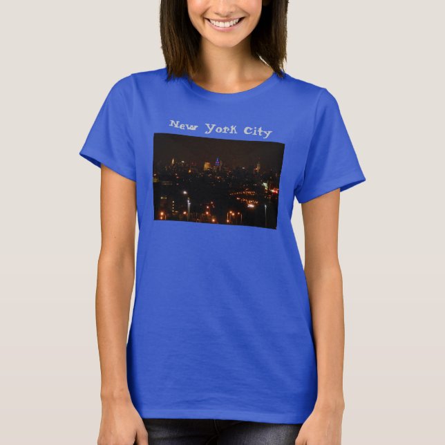 T-shirts Skyline da Nova Iorque (Frente)