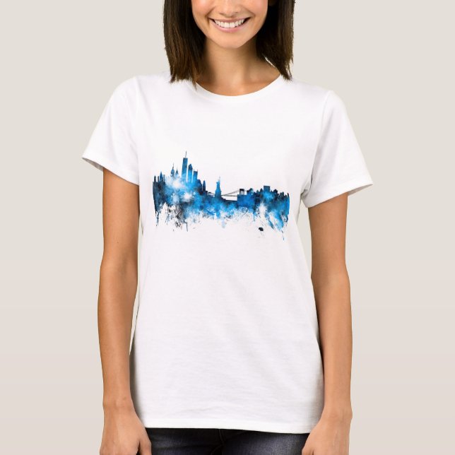 T-shirts Skyline de New York (Frente)